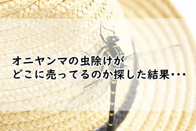 オニヤンマの虫除けってどこに売ってる?ダイソーやセリアを探してみると?