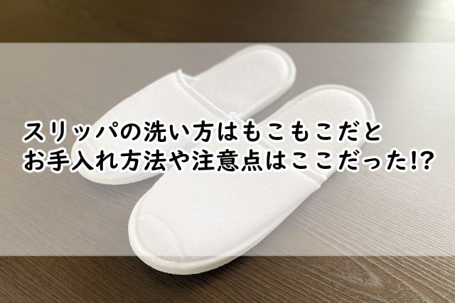 スリッパの洗い方はもこもこだと?簡単にできるお手入れ方法や注意点を解説!